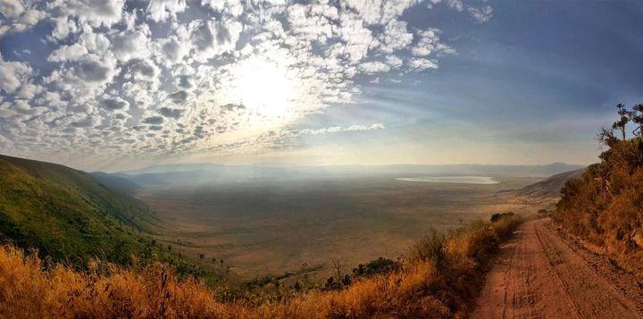 Breathtaking views of Ngorongoro crater in all of its glory in Tanzania