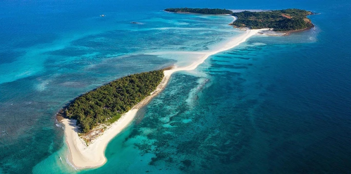 An aerial view of the breathtaking islands to be found in Madagascar