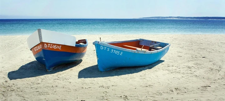 A classic scene on the West coast, fishing boats in Paternoster