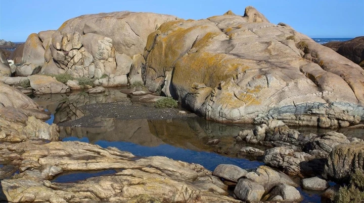 Rock pools found along the coast, Paternoster